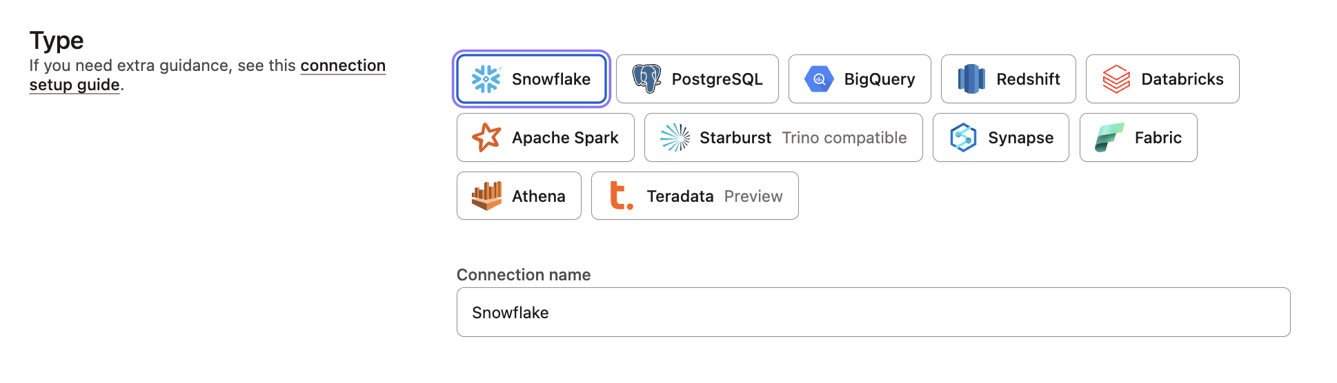 dbt - Choose Snowflake Connection dbt - Choose Snowflake Connection